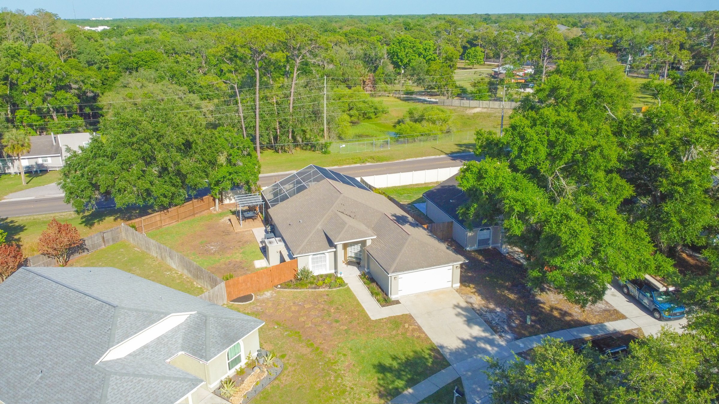 1932 Kettler Drive — kettler-03-from-photo-03.jpg Aerial view of 1932 Kettler Drive, Lutz FL — sold single-family home with screened pool
