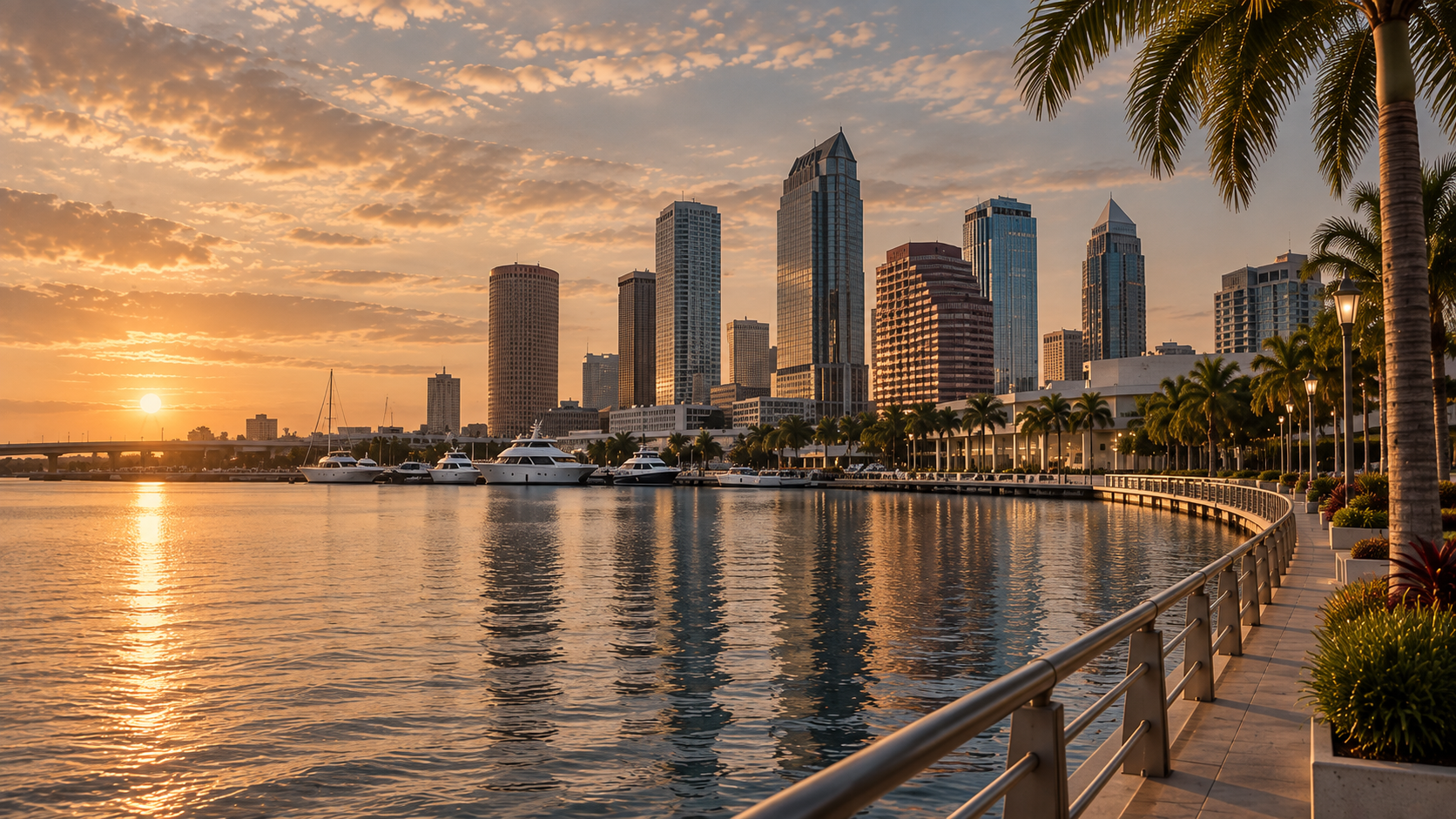 Tampa waterfront imagery representing local relocation resources.